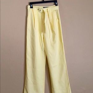 Missguided Tall Pastel Yellow Trouser Pant